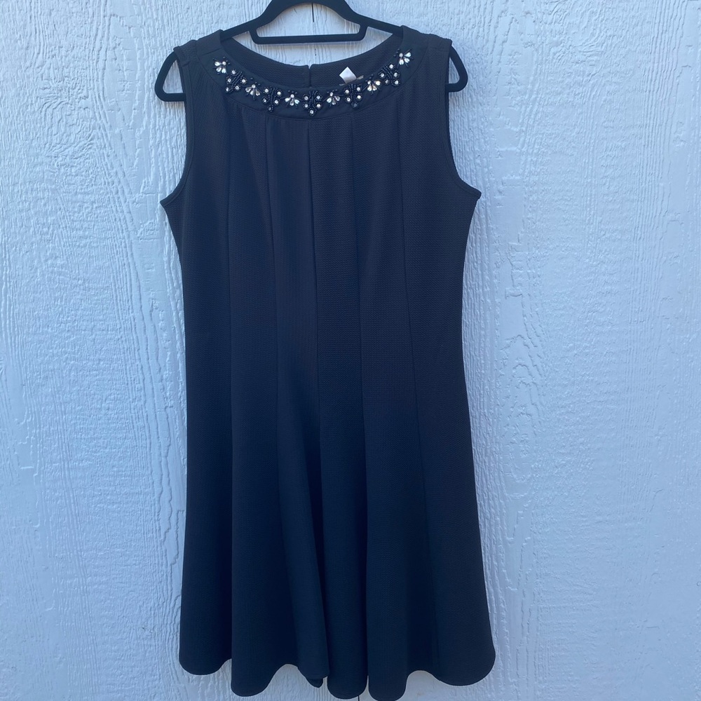 Black Dress with Beaded Top